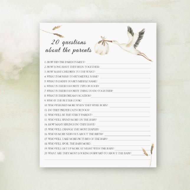 Stork - 20 frågor om föräldrarna (Skapare uppladdad)