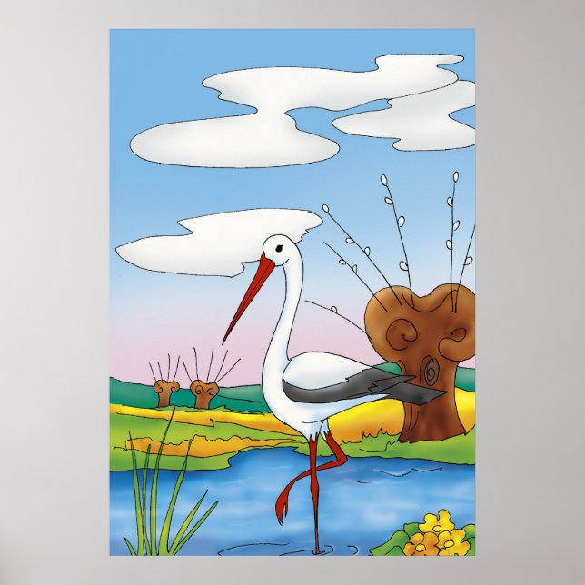Stork | Adapter Animal Poster (Framsidan)