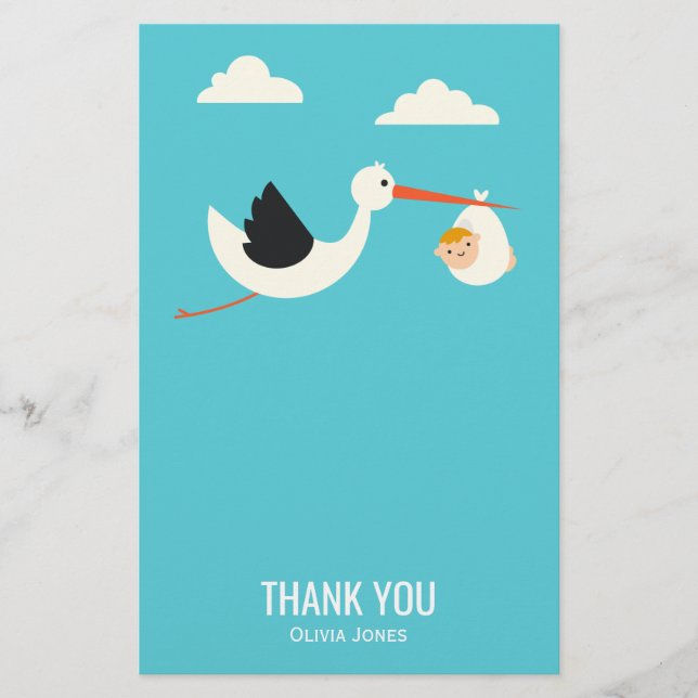 Stork Arrival Brevpapper (Framsida)
