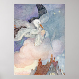 Stork av Anne Andersson Poster