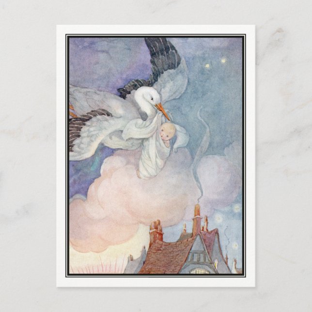 Stork av Anne Andersson Vykort (Framsida)