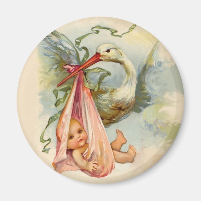 STORK BABY SHOWER 2 MAGNET (Framsidan)