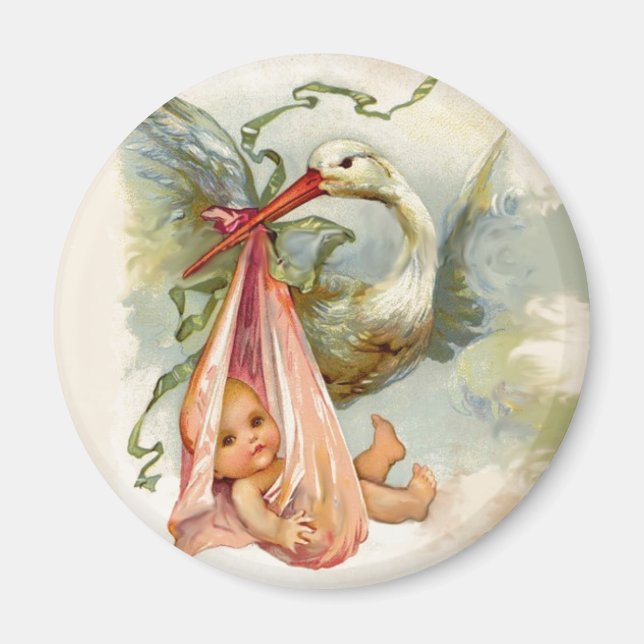 STORK BABY SHOWER 2 MAGNET (Framsidan)