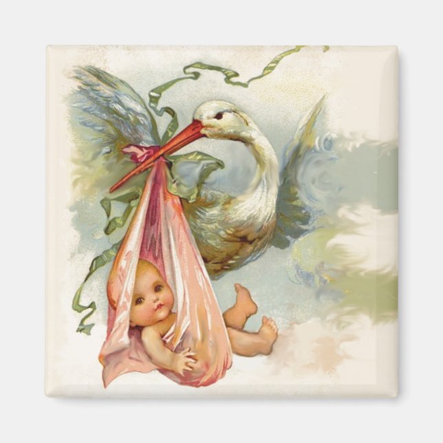 STORK BABY SHOWER 2 MAGNET (Framsidan)