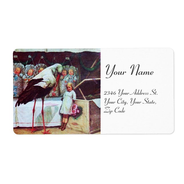 STORK BABY SHOWER 3 FRAKTSEDEL (Framsidan)