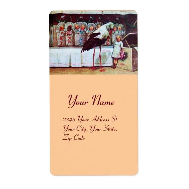 STORK BABY SHOWER 3 FRAKTSEDEL (Framsidan)