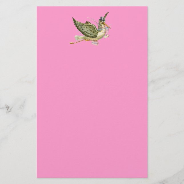 STORK BABY SHOWER BREVPAPPER (Framsida)