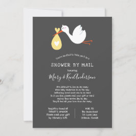 Stork Baby Shower by Mail Inbjudningar