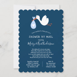 Stork Baby Shower by Mail Inbjudningar