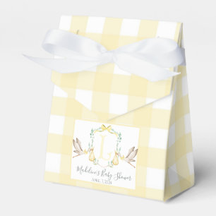Stork Baby Shower för Preppy Southern Gult Presentaskar