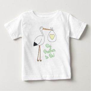 Stork Baby Shower Grönt Gender Neutral T Shirt