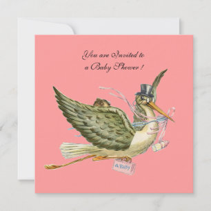 STORK BABY SHOWER INBJUDNINGAR