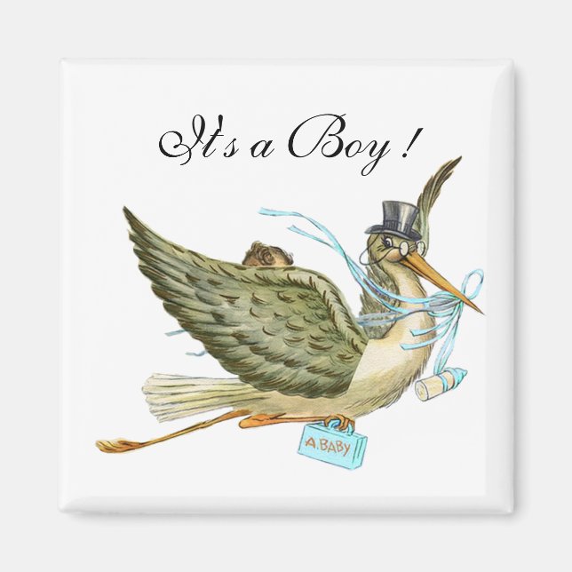 STORK BABY SHOWER MAGNET (Framsidan)