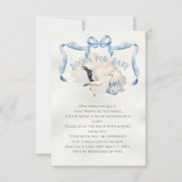 Stork Baby Shower Ribbon Bow Bokar för Baby Inbjudningar
