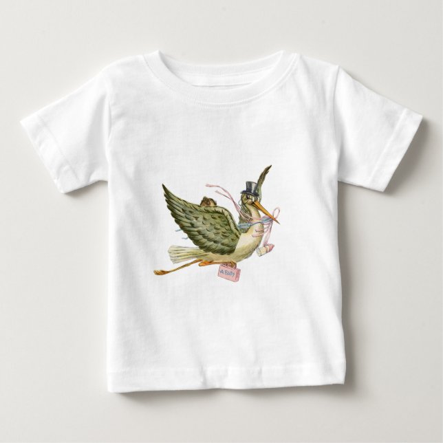 STORK BABY SHOWER TEE SHIRT (Framsida)
