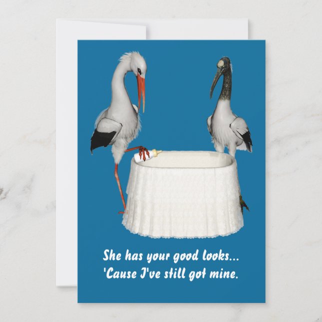 Stork Babyskåda Inbjudan (Framsida)
