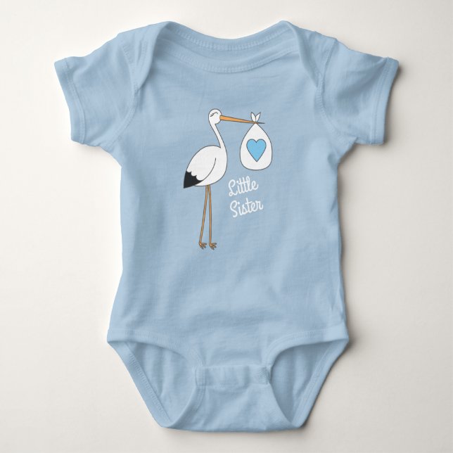Stork Bebis Barsch Blue Pojke T Shirt (Framsida)