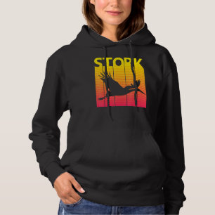 Stork Bird Retro T Shirt
