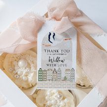 Stork Boho Baby Shower Sprinkle Tack Favor