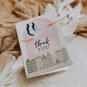Stork Boho Baby Shower Sprinkle - tackkort