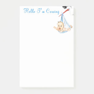 Stork Carries A Baby Post-it® Notes Post-it Block