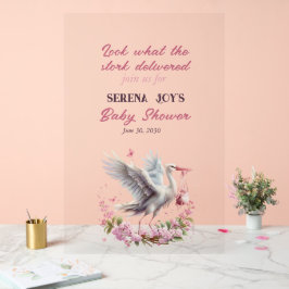 Stork Delivering a Flicka