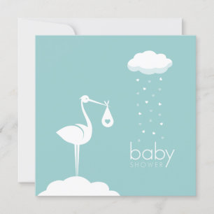 Stork Delivery Boy Shower-inbjudan Inbjudningar