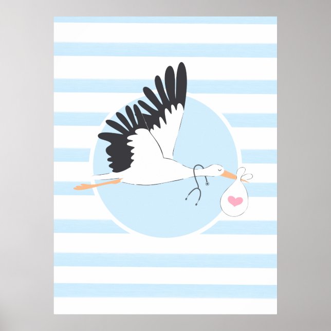 Stork Delivery Medical Office Cute Poster OBGYN (Framsidan)