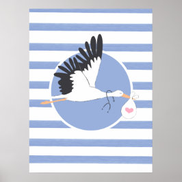 Stork Delivery Medical Office Cute Poster OBGYN