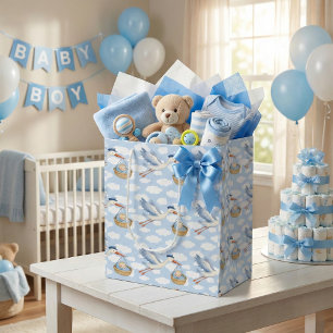 Stork Delivery Pojke Cute Blue