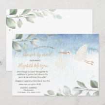 Stork Delivery Virtuell Baby Shower Per Post