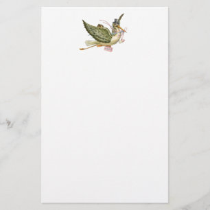 STORK Flicka BABYFIRANDE Brevpapper