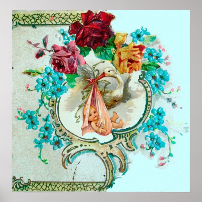 STORK FLICKA SHOWER POSTER (Framsidan)