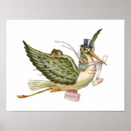 STORK FLICKA SHOWER POSTER