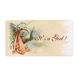 STORK FLICKA SHOWER ROSA FRAKTSEDEL