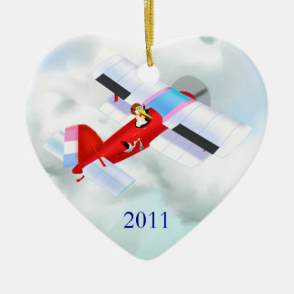 Stork Flygplan Ornament