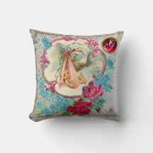 STORK GIRL BABY SHOWER BLOMMIGT MONOGRAM Keepsaké