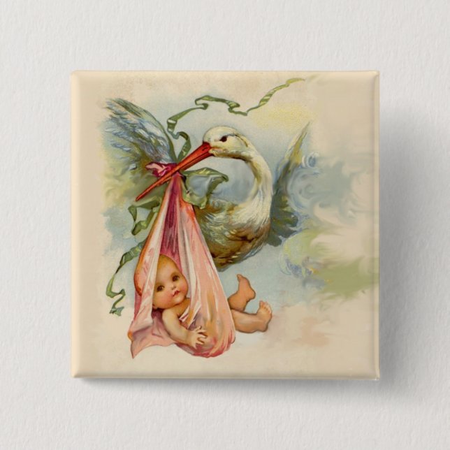 STORK GIRL BABY SHOWER ROSA KNAPP (Framsida)