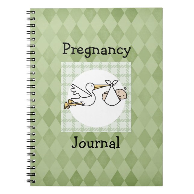 Stork Gravid Journal Anteckningsbok (Framsidan)