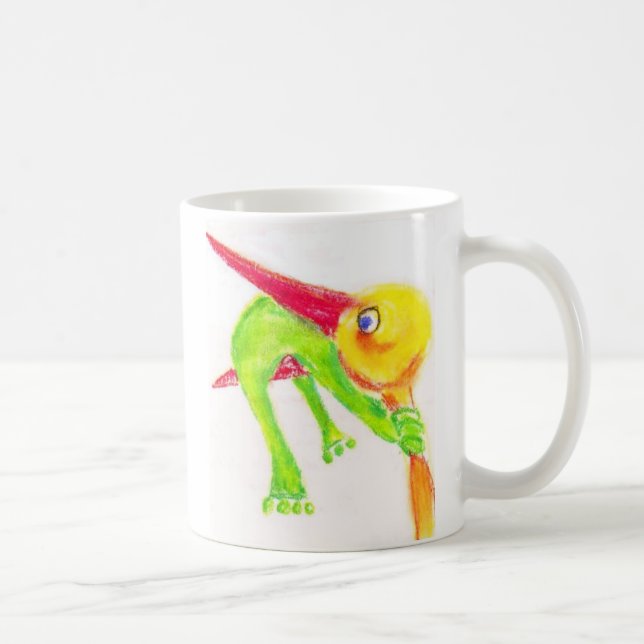 stork-grodan redigerar kaffemugg (Höger)