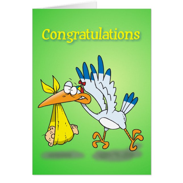 Stork Hälsningskort (Framsidan)