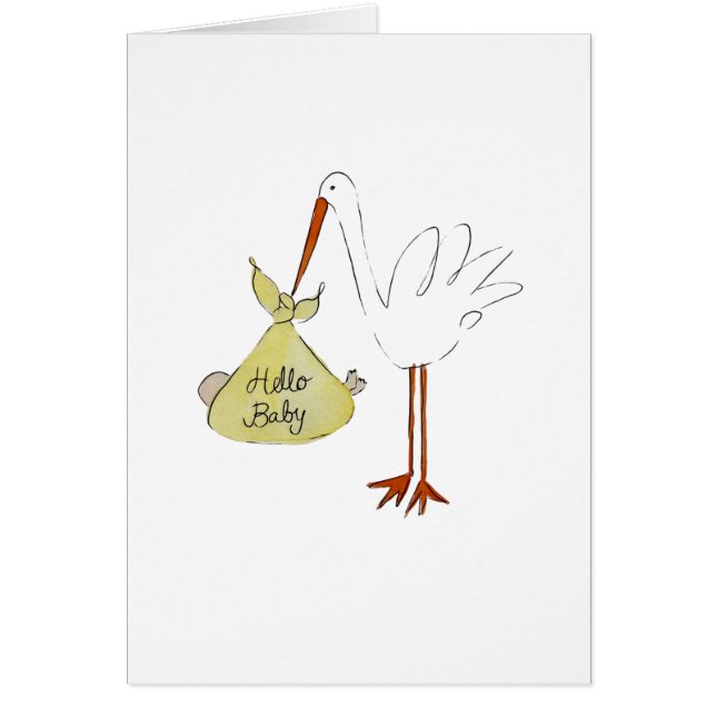 Stork Hej Baby OBS Kort (Framsidan)
