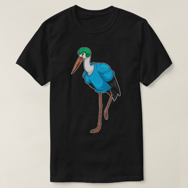 Stork Helmet T Shirt (Design framsida)