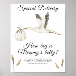 Stork - hur stort är mamma Blocky-spelet? Poster