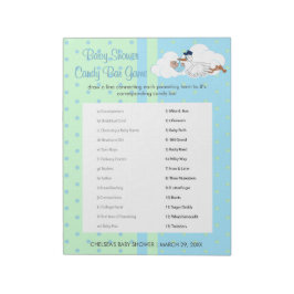 Stork med Cute Little Pojke - Candy Pub Anteckningsblock