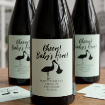 Stork och Baby Cheers Kön Neutral Sage Grönt