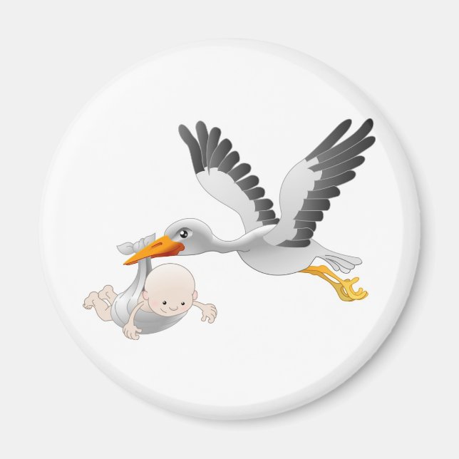 stork och baby magnet (Framsidan)