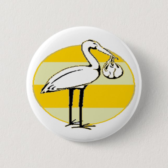 Stork- och babypacke knapp (Framsida)