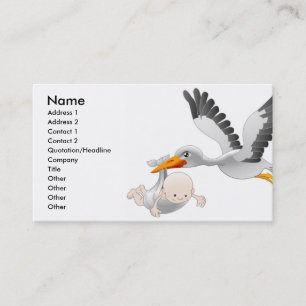 Stork- och bebisvisitkort visitkort