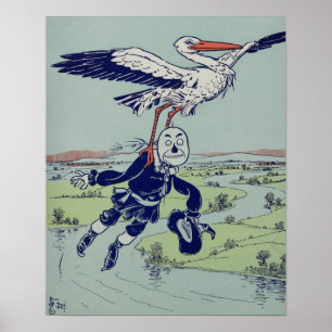 Stork och Fågelskrämma Poster